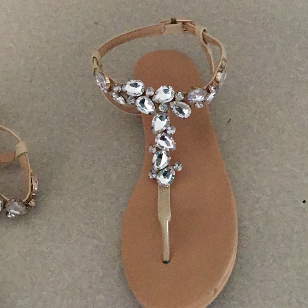 Bling sandals size 8